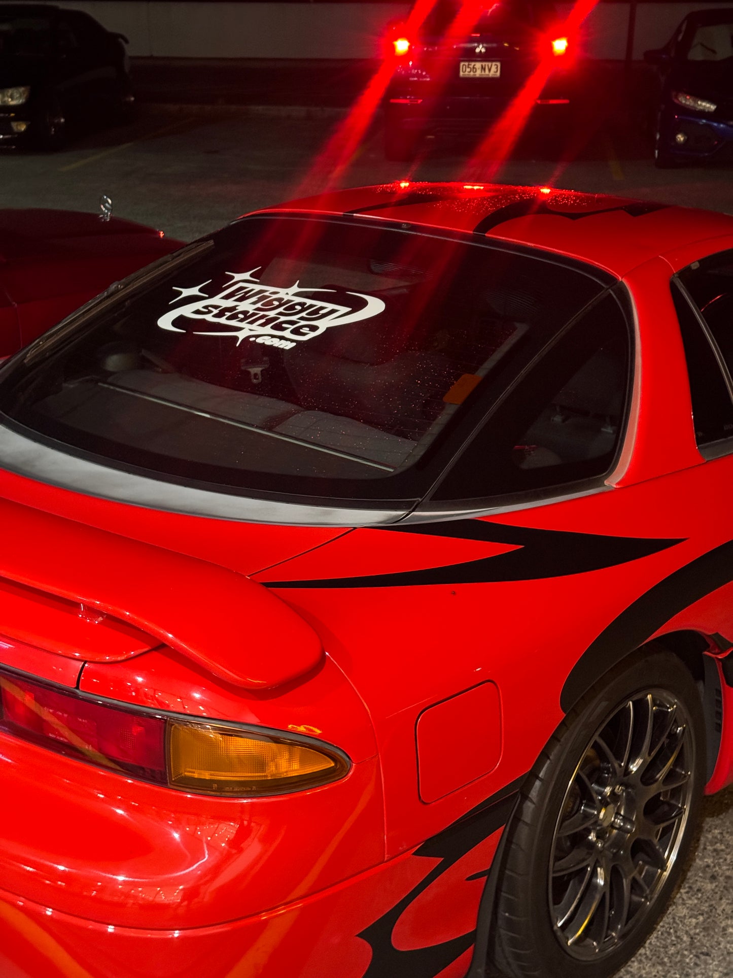 Large Wiggy Stance Stickers *White*