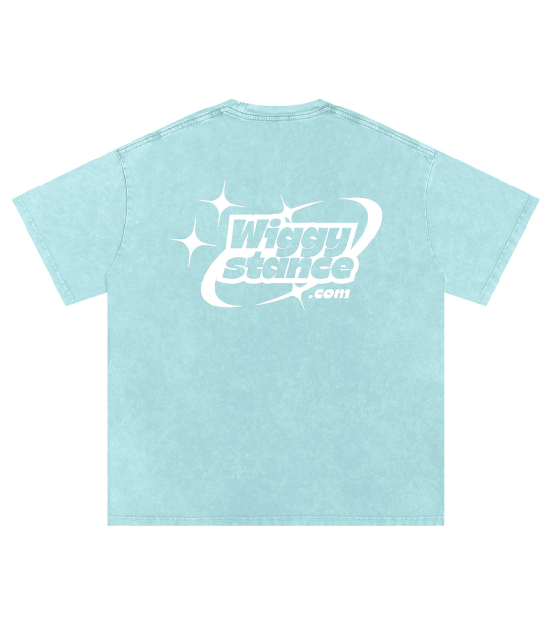 Wiggy Stance Logo T-Shirt 'Snow Washed Teal '
