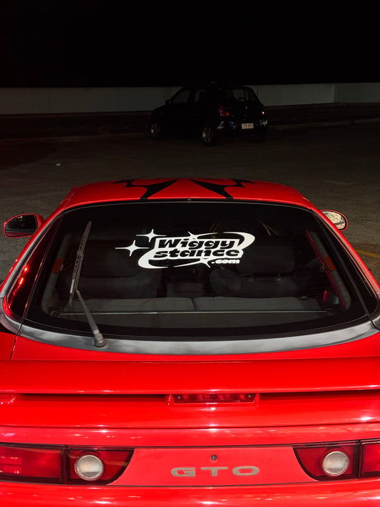 Large Wiggy Stance Stickers *White*