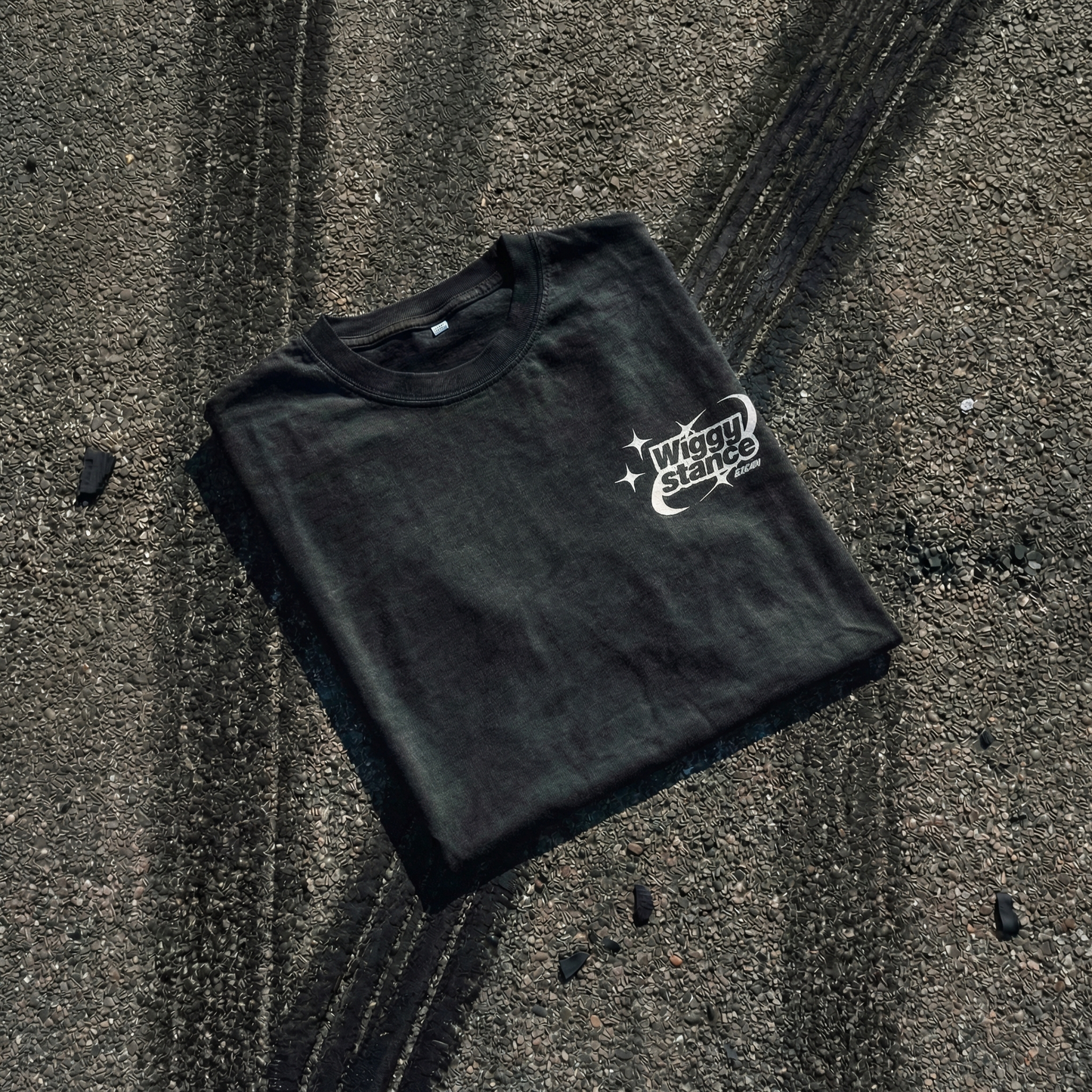 Wiggy Stance Logo T-Shirt 'Snow Washed Black'
