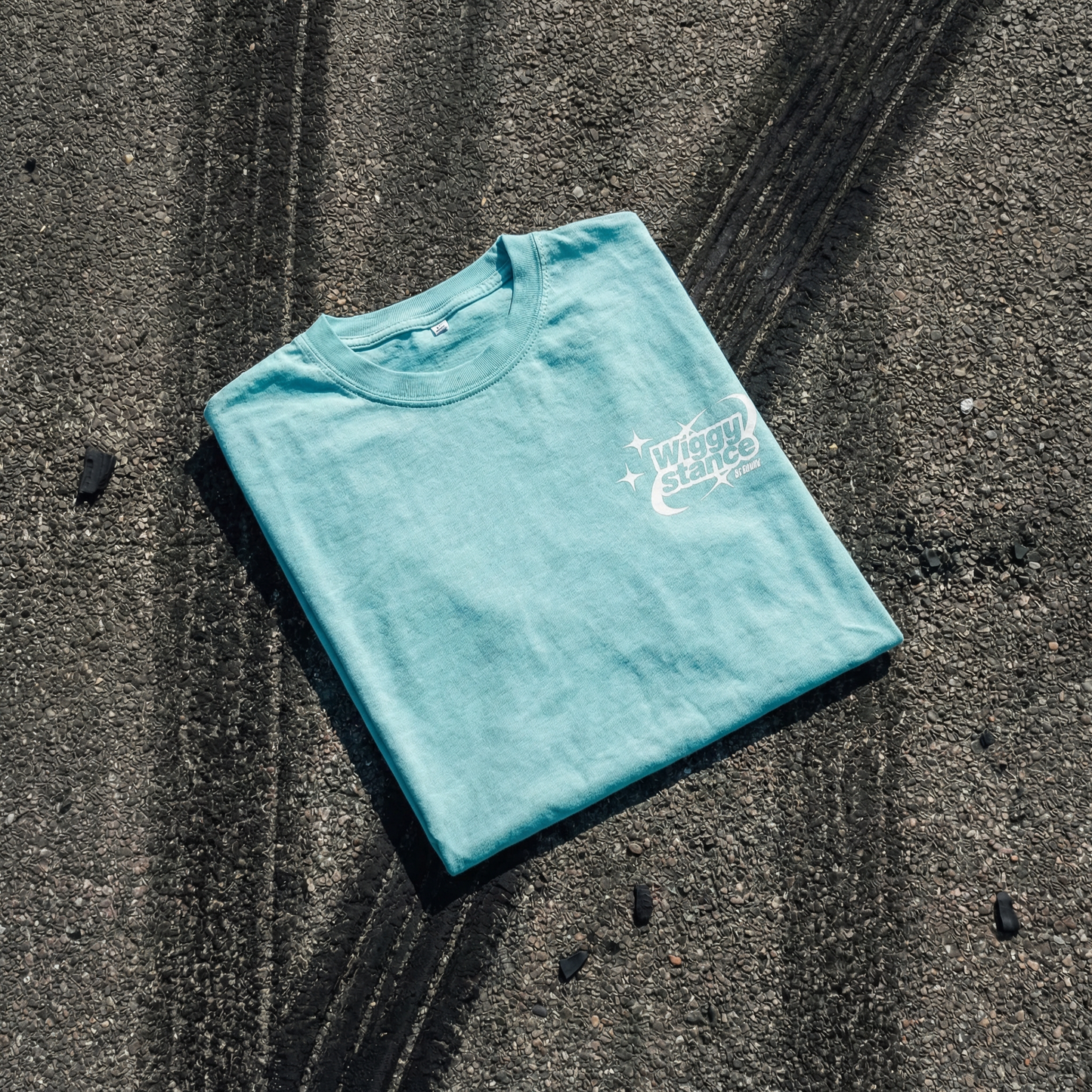 Wiggy Stance Logo T-Shirt 'Snow Washed Teal '