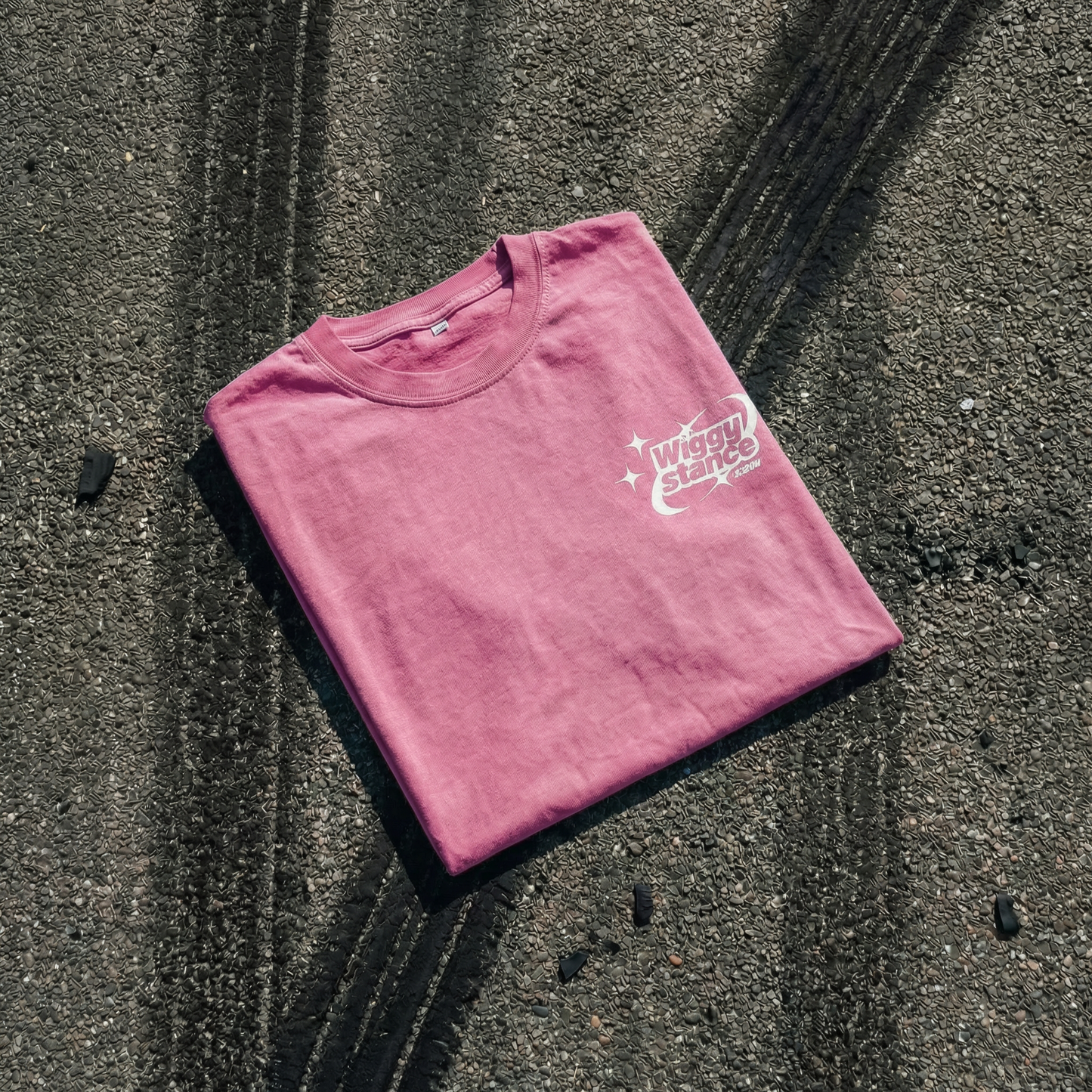 Wiggy Stance Logo T-Shirt 'Snow Washed Pink’